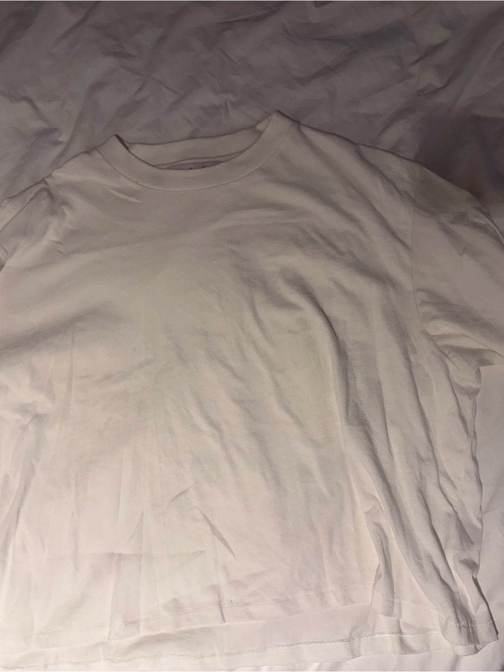 Lisa Says Gah White Short Sleeve Crewneck Tee